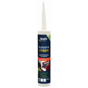 BOSTIK SUPERGRIP XTREM H751, 1K-Hybrid-Klebstoff, extrem hohe Anfangs- und Endhaftung, 450 g-Kartusche, weiß