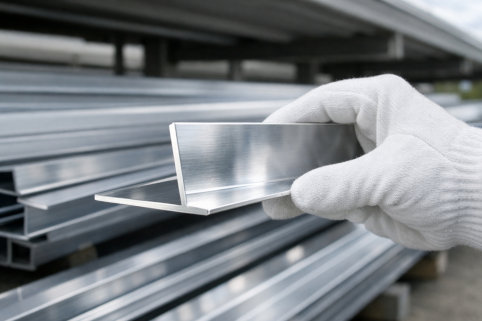 Lagerung von Metallprofilen